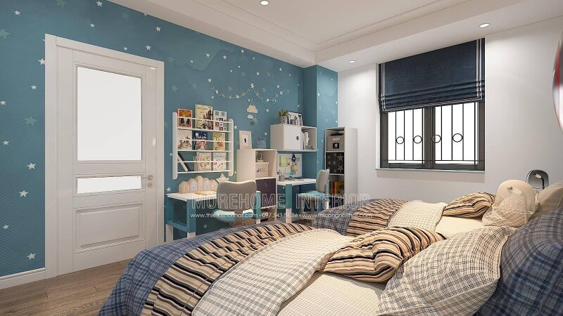 Là bậc phụ huynh, việc giáo dục con ngày càng được chú trọng vì thế mà không gian học của con lại ngày càng được để tâm. Ý tưởng bố trí phòng của 2 cậu con trai với góc học tập đẹp mắt vừa đảm bảo công năng vừa trang trí thú vị có thể sẽ là điểm thu hút kích thích niềm vui thú mỗi khi bắt đầu vào học của con. Thiết kế nội thất