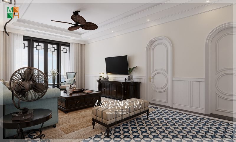 Trang trí phòng khách với phong cách đương đại tiện dụng hơn các thiết kế không rườm rà, chi tiết phù hợp trang trí nội thất đem lại gu thẩm mỹ cho gia chủ trong không gian